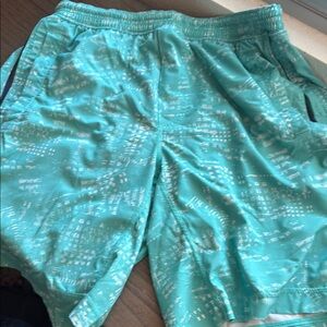 lululemon athletica Teal Athletic Shorts Pace Breaker Original version size L